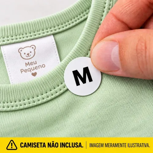 Etiqueta Adesiva de Tamanho Bebê M