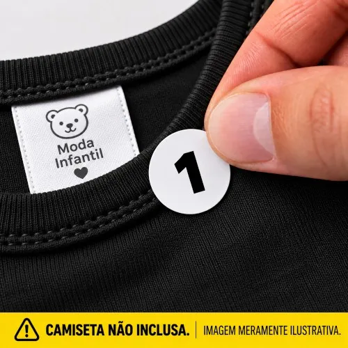 Etiqueta Adesiva de Tamanho Infantil 1