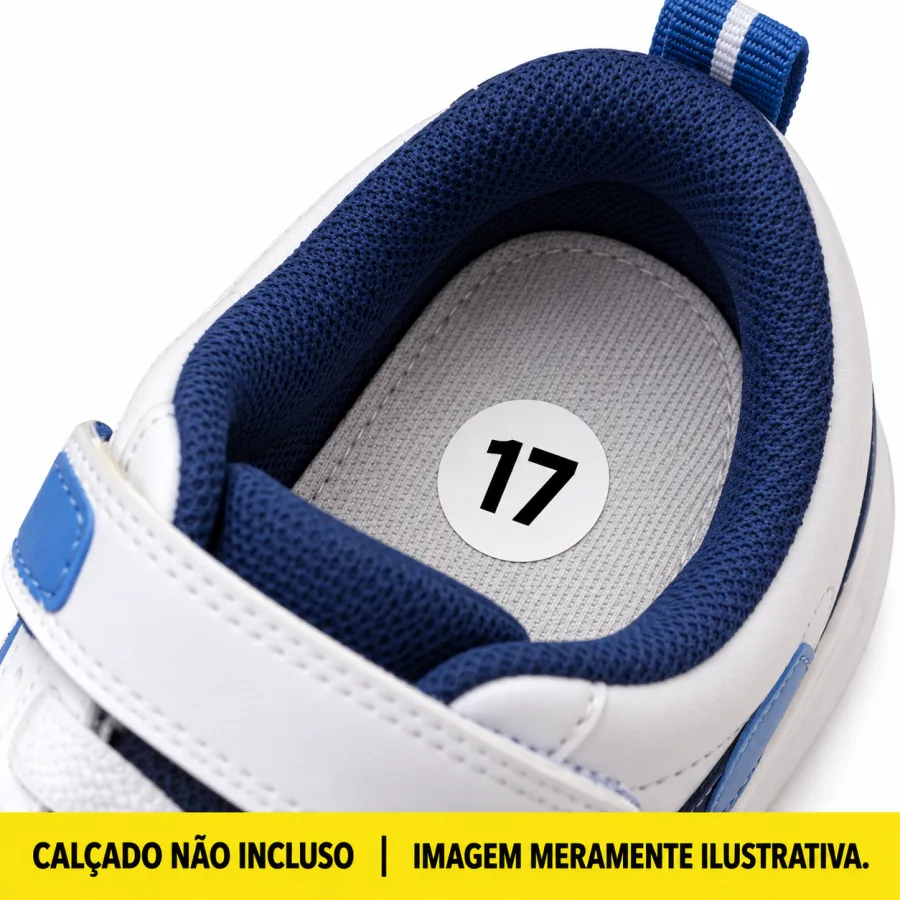 Etiqueta Adesiva de Numeração Simples para Calçados 17