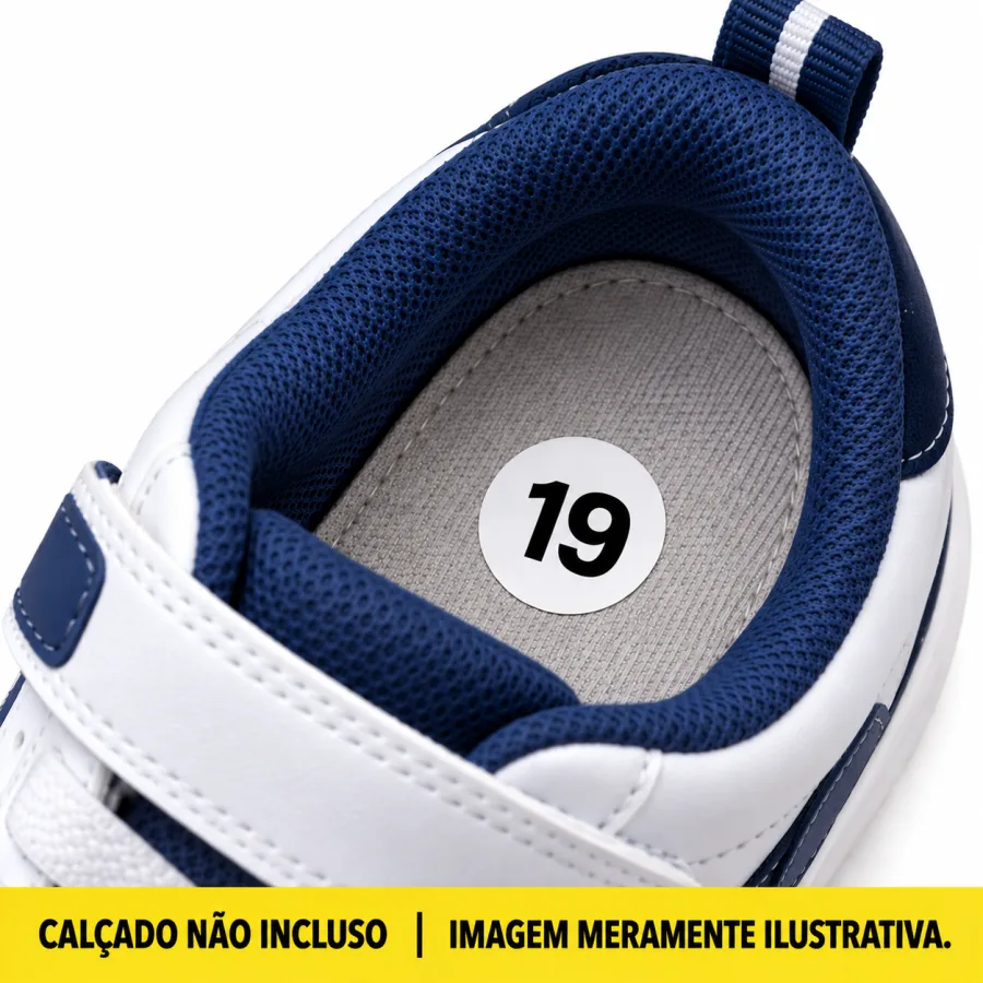 Etiqueta Adesiva de Numeração Simples para Calçados 19