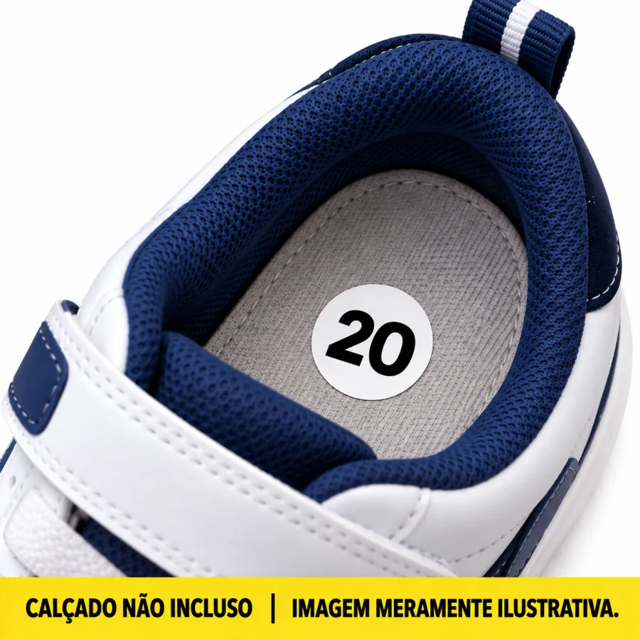Etiqueta Adesiva de Numeração Simples para Calçados 20