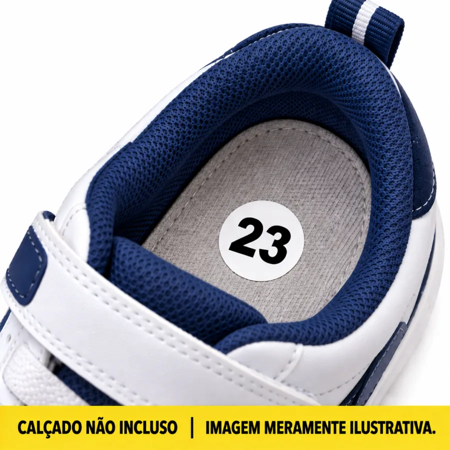 Etiqueta Adesiva de Numeração Simples para Calçados 23