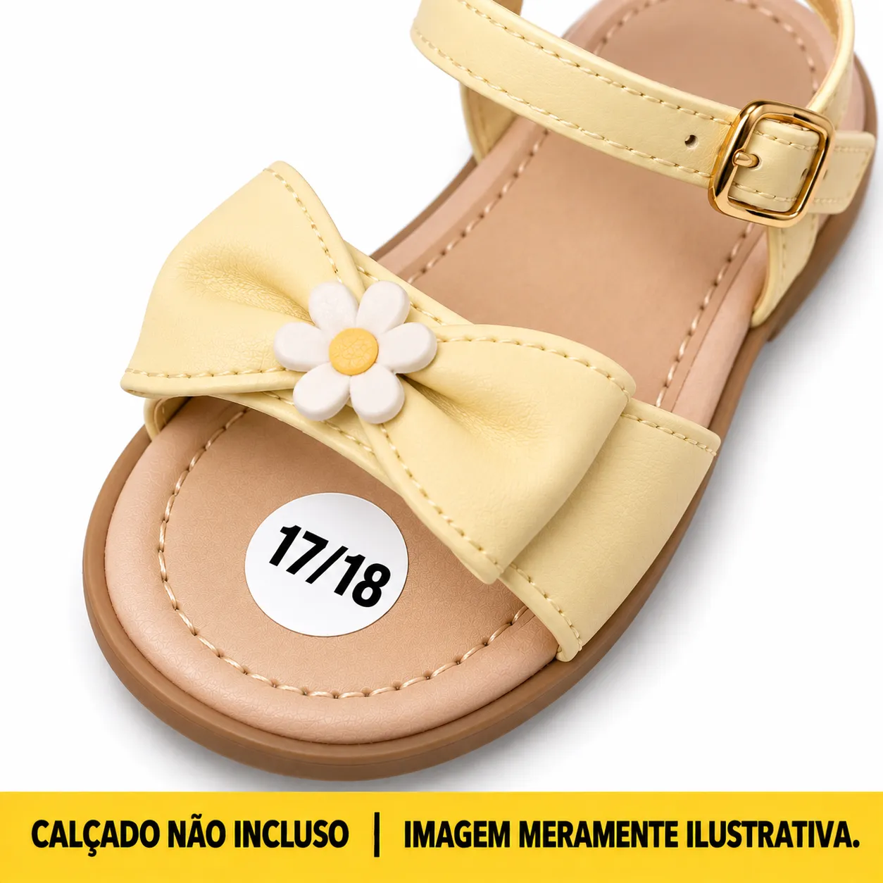 Etiqueta Adesiva de Numeração Dupla para Calçados 17/18