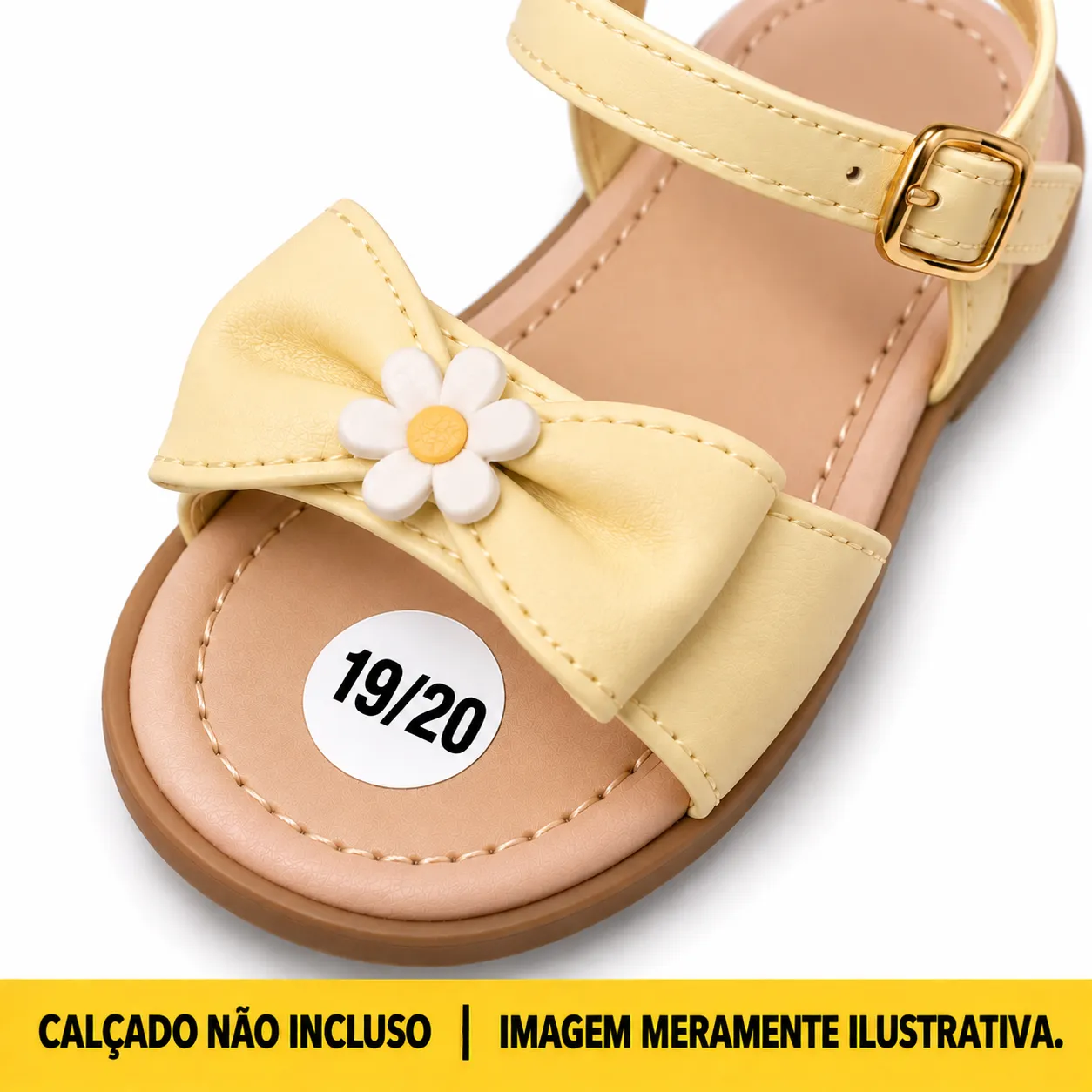 Etiqueta Adesiva de Numeração Dupla para Calçados 19/20