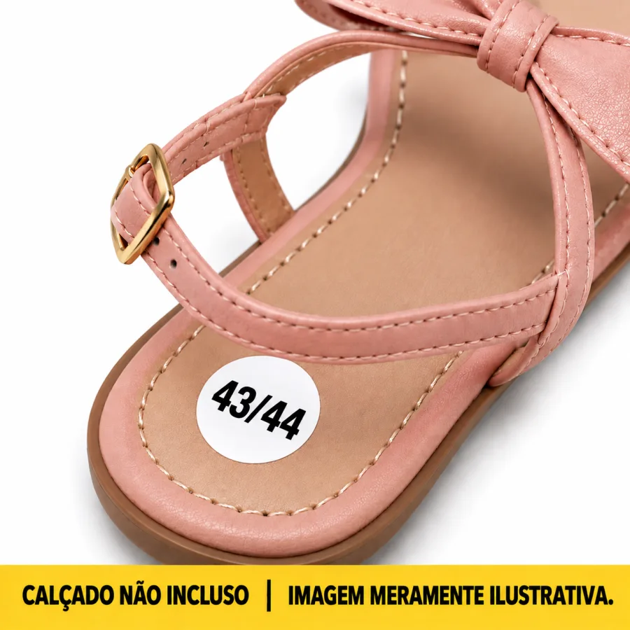Etiqueta Adesiva de Numeração Dupla para Calçados 43/44