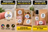 Etiqueta Adesiva Redonda Personalizada 3 × 3 cm 2