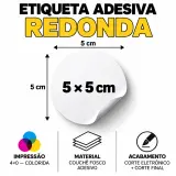 Etiqueta Adesiva Redonda Personalizada 5 × 5 cm 1